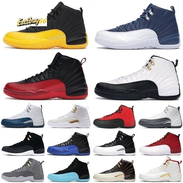 basketball shoes 12s jumpman 12 university gold indigo flu game royal the master dark concord grey white men sports sneakers size 7-13
basketball shoes 12s jumpman 12 university gold indigo flu game royal the master dark concord grey white men sports sneakers size 7-13