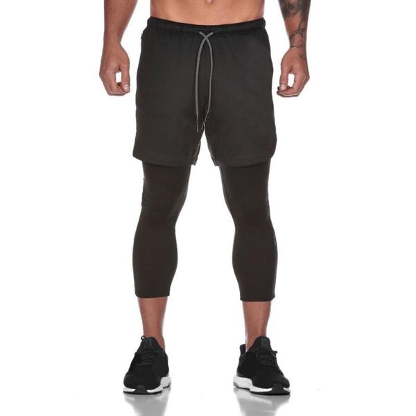 men's shorts 2021 latest sports mesh double-layer fitness trousers fake two-piece cropped, White;black
men's shorts 2021 latest sports mesh double-layer fitness trousers fake two-piece cropped, White;black