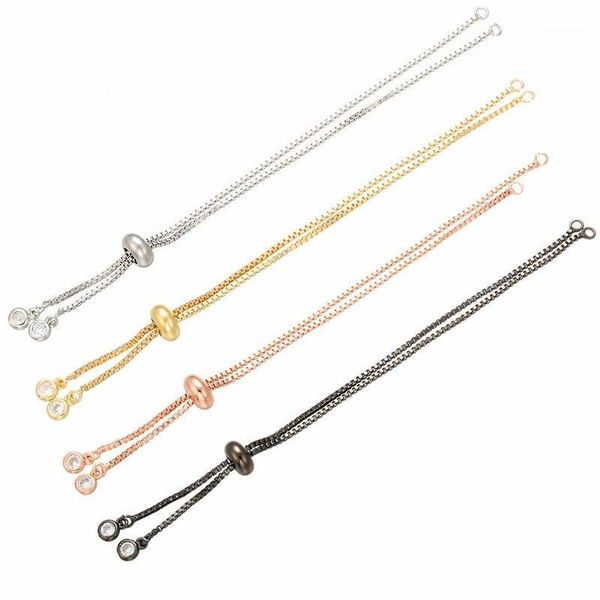 charm bracelets ms betti slider tennis bracelet adjustable box chain cord for jewelry diy making gifts1, Golden;silver 
charm bracelets ms betti slider tennis bracelet adjustable box chain cord for jewelry diy making gifts1, Golden;silver