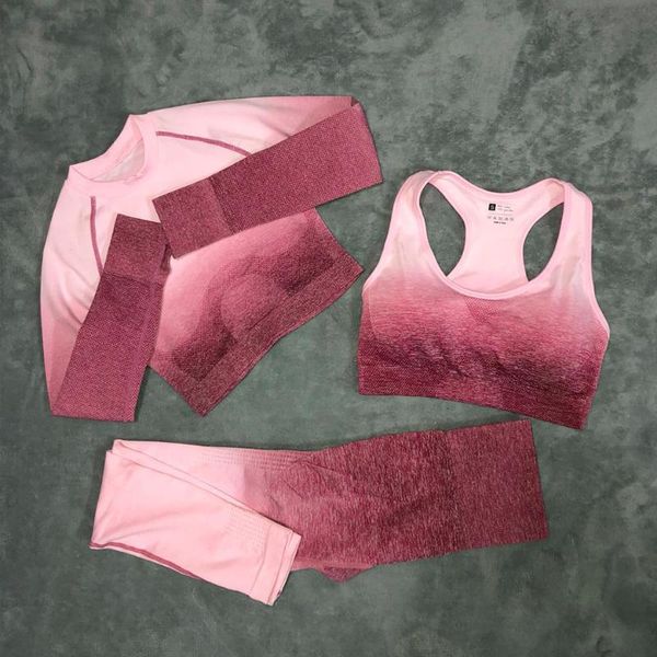3pcs women seamless yoga set workout sport wear gym clothing bra+long sleeve+pants high waist leggings sports suit kg-609, White;red
3pcs women seamless yoga set workout sport wear gym clothing bra+long sleeve+pants high waist leggings sports suit kg-609, White;red