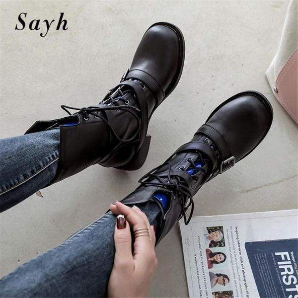 winter women mid calf boots punk motorcycle boots zipper metal buckle patent leather cosplay martin shoes black size
winter women mid calf boots punk motorcycle boots zipper metal buckle patent leather cosplay martin shoes black size