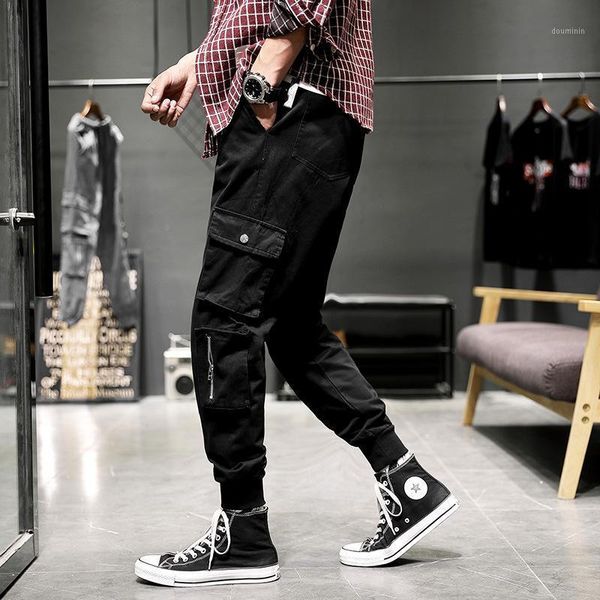2020 spring and autumn new style bib overall men's fashion brand korean-style slim fit youth casual ankle banded pants men's tro1, Black
2020 spring and autumn new style bib overall men's fashion brand korean-style slim fit youth casual ankle banded pants men's tro1, Black