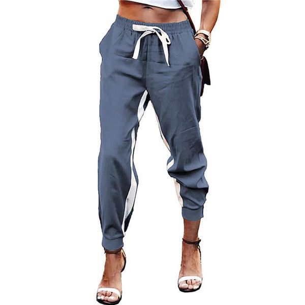 women's pants & capris casual drawstring waistband trousersjoggers loose with pockets for vacation travelling party dating, Black;white 
women's pants & capris casual drawstring waistband trousersjoggers loose with pockets for vacation travelling party dating, Black;white