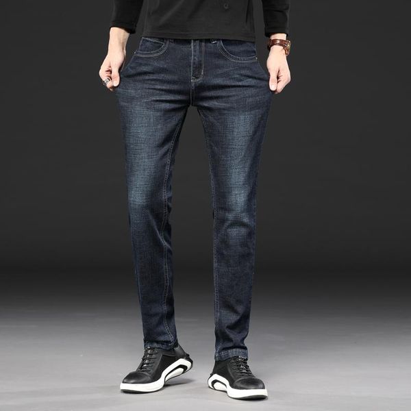 men's jeans 2021 spring autumn business large size 38 smart casual trousers mid waist stretch straight-leg pants,1908, Blue
men's jeans 2021 spring autumn business large size 38 smart casual trousers mid waist stretch straight-leg pants,1908, Blue