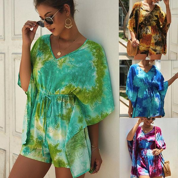 women's jumpsuits & rompers summer beach jumpsuit women short sleeve boho overalls playsuit v-neck loose womens 2021 ropa mujer holiday, Black;white
women's jumpsuits & rompers summer beach jumpsuit women short sleeve boho overalls playsuit v-neck loose womens 2021 ropa mujer holiday, Black;white