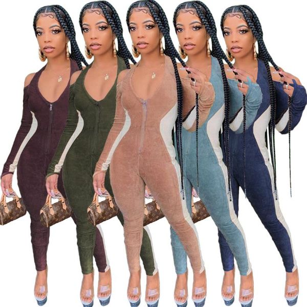 jumpsuit women fall winter clothes patchwork backless zip up bodysuit overall romper high stretch suede wholesale dropshipping, Black;white
jumpsuit women fall winter clothes patchwork backless zip up bodysuit overall romper high stretch suede wholesale dropshipping, Black;white