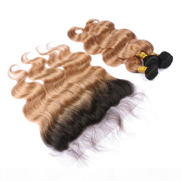brazilian body wave two tone ombre virgin hair with frontal 1b 27 dark roots honey blonde 13x4 lace frontal closure with 3 bundles, Black
brazilian body wave two tone ombre virgin hair with frontal 1b 27 dark roots honey blonde 13x4 lace frontal closure with 3 bundles, Black