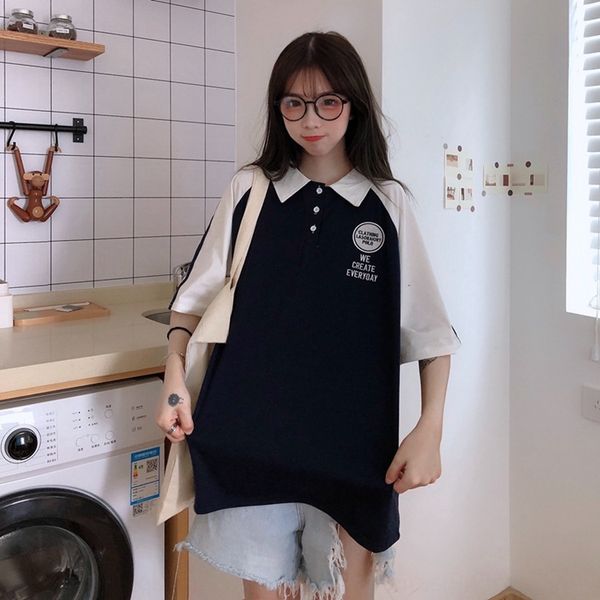 summer and korean 2020style student women's wear versatile polo collar color matching short sleeve t-shirt women's ins shirtt-shir, White
summer and korean 2020style student women's wear versatile polo collar color matching short sleeve t-shirt women's ins shirtt-shir, White