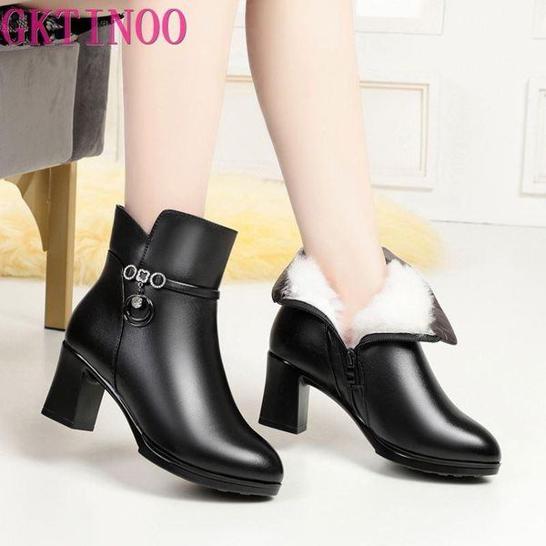 gktinoo women's ankle boots winter 2020 new high-heel ladies fashion boots large size wool warm women winter leather, Black
gktinoo women's ankle boots winter 2020 new high-heel ladies fashion boots large size wool warm women winter leather, Black