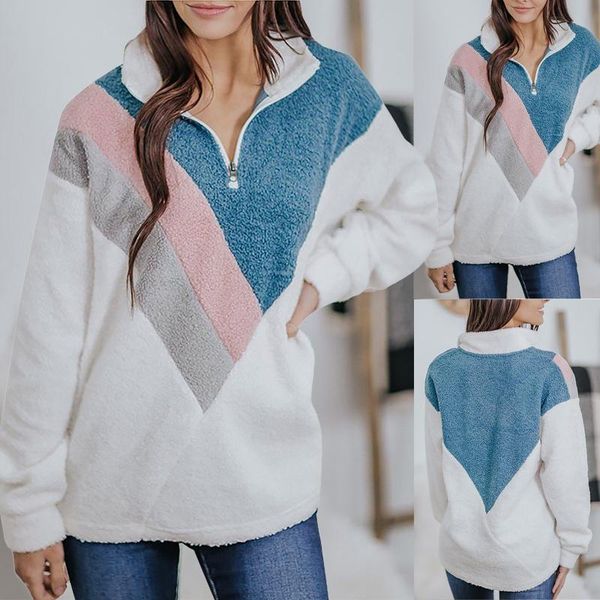 women's hoodies & sweatshirts 2021 autumn winter high neck stitching sweatshirt solid color zipper long sleeve loose sudadera, Black
women's hoodies & sweatshirts 2021 autumn winter high neck stitching sweatshirt solid color zipper long sleeve loose sudadera, Black
