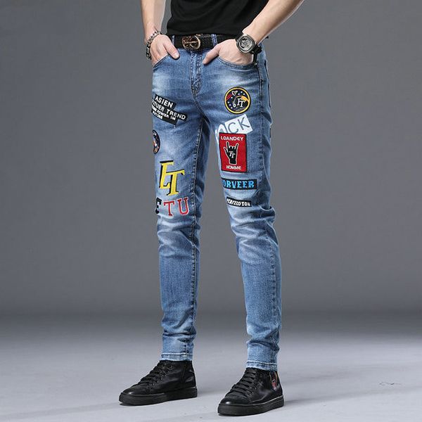 mens designer fashion jeans men's biker jeans hole stretch denim casual jean men skinny pants trousers mens skinny jeans, Blue
mens designer fashion jeans men's biker jeans hole stretch denim casual jean men skinny pants trousers mens skinny jeans, Blue