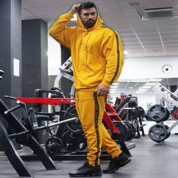 muscle brother men's fitness suit two piece gym morning running warm training cotton sweater, Gray
muscle brother men's fitness suit two piece gym morning running warm training cotton sweater, Gray