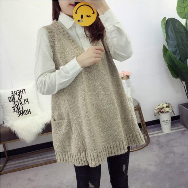 women's vests womens vest large size knitted sweater 2021 sleeveless loose coat sherpa chalecos para mujer, Black;white
women's vests womens vest large size knitted sweater 2021 sleeveless loose coat sherpa chalecos para mujer, Black;white
