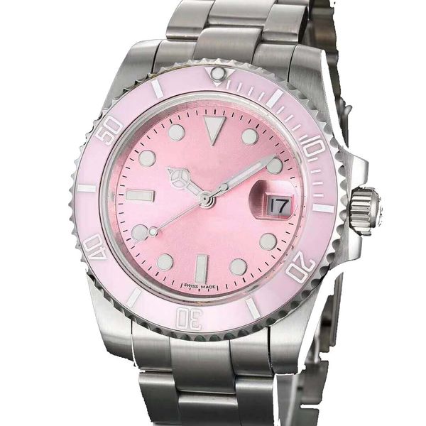 40mm fashion pink stainless steel men's watches, automatic mechanical sports watch, date waterproof sapphire mirror wristwatches, Slivery;brown
40mm fashion pink stainless steel men's watches, automatic mechanical sports watch, date waterproof sapphire mirror wristwatches, Slivery;brown