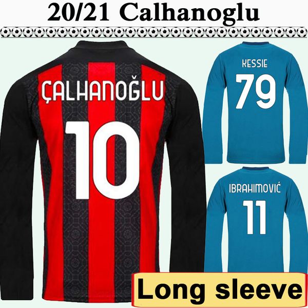 20 21 long sleeve calhanoglu ibrahimovic mens soccer jerseys theo a. rebic home red blue football shirt romagnoli kessie uniforms, Black;yellow
20 21 long sleeve calhanoglu ibrahimovic mens soccer jerseys theo a. rebic home red blue football shirt romagnoli kessie uniforms, Black;yellow