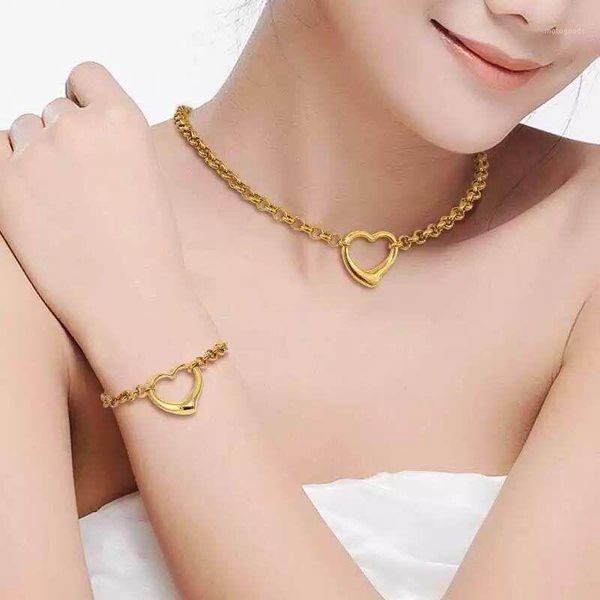 earrings & necklace 316l stainless steel chain heart charm necklaces bracelets fashion jewelry sets never fade1, Silver
earrings & necklace 316l stainless steel chain heart charm necklaces bracelets fashion jewelry sets never fade1, Silver