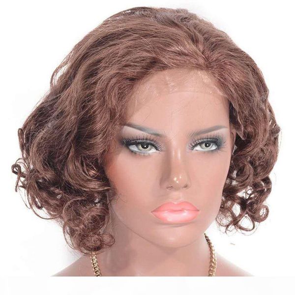 #33 auburn human hair wig 130% density brazilian loose curly lace front wigs colored hair for women 12 inches, Black;brown
#33 auburn human hair wig 130% density brazilian loose curly lace front wigs colored hair for women 12 inches, Black;brown