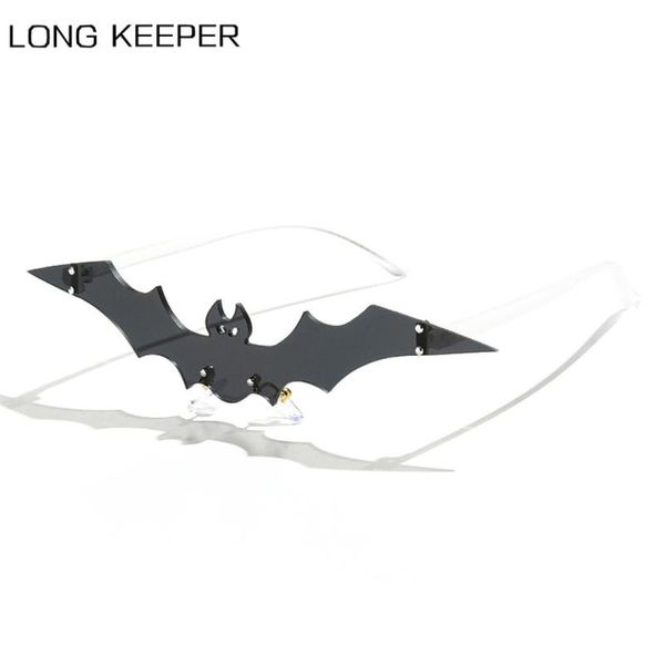 2021 Fashion Bat Shape Sunglasses Women Men New Rimless Punk Sun Glasses Female Funny Halloween Eyewear UV400, White;black
2021 Fashion Bat Shape Sunglasses Women Men New Rimless Punk Sun Glasses Female Funny Halloween Eyewear UV400, White;black