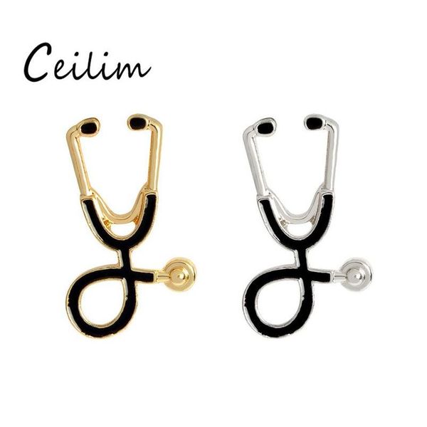 fashion 2 color stethoscope brooch pins nurse jewelry silver & gold medical jewelry doctor nurse gift med sqcray dh_seller2010, Gray
fashion 2 color stethoscope brooch pins nurse jewelry silver & gold medical jewelry doctor nurse gift med sqcray dh_seller2010, Gray