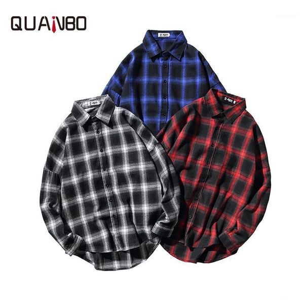 men's casual shirts quanbo brand clothing 2021 spring men for fashion plaid shirt hip hop trend long sleeve plus size 5xl1, White;black
men's casual shirts quanbo brand clothing 2021 spring men for fashion plaid shirt hip hop trend long sleeve plus size 5xl1, White;black