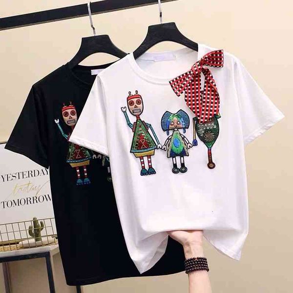 women's t-shirt women fashion t shirts trendy tshirts embroidery w ith couples dress letter mens womens summer black white casual breat
women's t-shirt women fashion t shirts trendy tshirts embroidery w ith couples dress letter mens womens summer black white casual breat