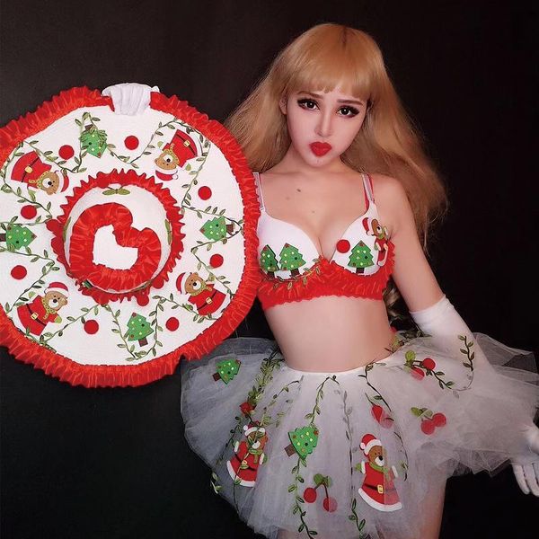 stage wear christmas costume bikini gogo dance women headwear party cotume beautiful dress performance clothes vdb2000, Black;red
stage wear christmas costume bikini gogo dance women headwear party cotume beautiful dress performance clothes vdb2000, Black;red