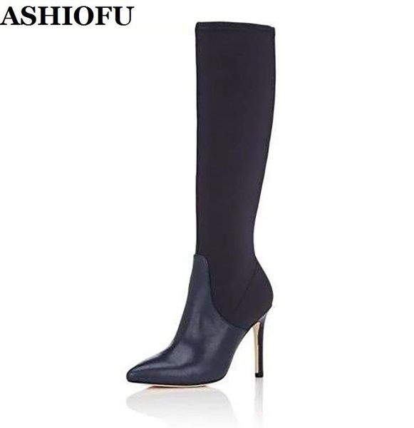 ashiofu handmade женщин высокой пятки до колен сапоги лоскутное кожаные pointy sexy пром boots зимний вечер мода обувь, Black
ashiofu handmade женщин высокой пятки до колен сапоги лоскутное кожаные pointy sexy пром boots зимний вечер мода обувь, Black