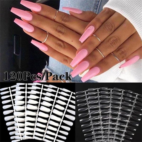 false nails 120 pcs natural clear full cover nail tips uv gel acrylic coffin fake diy ballerina manicure beauty tools, Red;gold
false nails 120 pcs natural clear full cover nail tips uv gel acrylic coffin fake diy ballerina manicure beauty tools, Red;gold