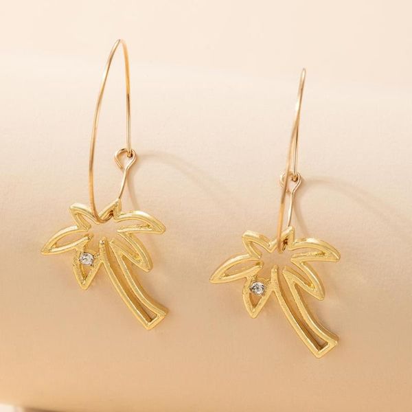 Bohemia Coconut Tree Earrings for Women Gold Color Geometric Zircon Metal Alloy Drop Earrings Jewelry Brincos Gifts 17137, Silver
Bohemia Coconut Tree Earrings for Women Gold Color Geometric Zircon Metal Alloy Drop Earrings Jewelry Brincos Gifts 17137, Silver