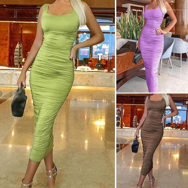 casual dresses women ruched solid party sleeveless skinny clubwear basic dress1, Black;gray
casual dresses women ruched solid party sleeveless skinny clubwear basic dress1, Black;gray