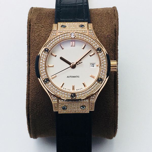 the highest version of hb female high-end watch diameter 38mm thick 9.8mm 2892 movement polished exquisite white and bright watch case bevel, Slivery;brown
the highest version of hb female high-end watch diameter 38mm thick 9.8mm 2892 movement polished exquisite white and bright watch case bevel, Slivery;brown