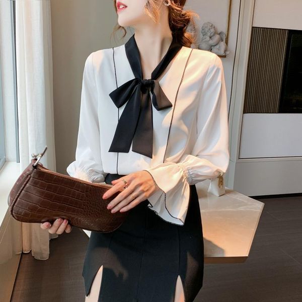 woman good quality feminina women's vintage blouse fashion clothes 2021 loose white chiffon shirts female a6099
woman good quality feminina women's vintage blouse fashion clothes 2021 loose white chiffon shirts female a6099