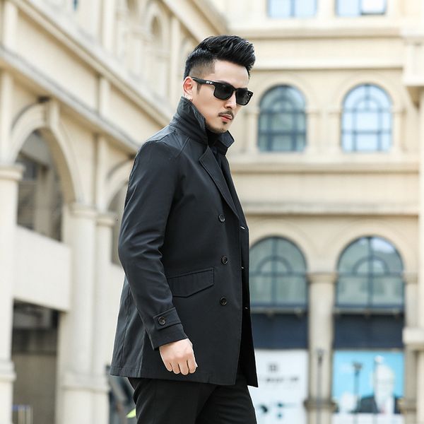 men's windbreaker medium length 2020 spring and autumn new korean fashion cool jacket business casual coat, Black;brown
men's windbreaker medium length 2020 spring and autumn new korean fashion cool jacket business casual coat, Black;brown