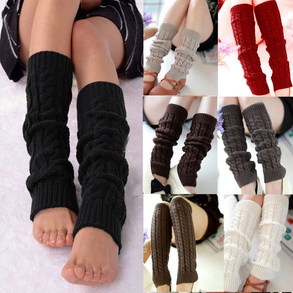 1 pair winter warm leg warmer women knee high knitted solid crochet leg warmers socks boot cuffs beenwarmers socks, Black;white
1 pair winter warm leg warmer women knee high knitted solid crochet leg warmers socks boot cuffs beenwarmers socks, Black;white