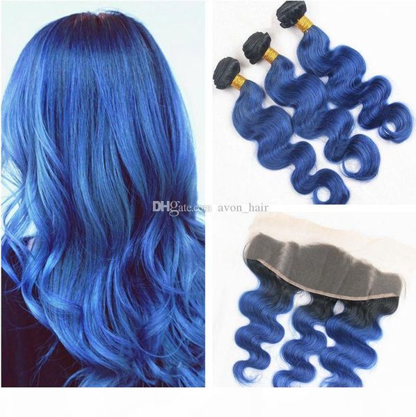 ombre 1b blue hair weaves 3bundles with frontal closure dark root 1b blue body wave hair weft with frontal for woman, Black;brown
ombre 1b blue hair weaves 3bundles with frontal closure dark root 1b blue body wave hair weft with frontal for woman, Black;brown