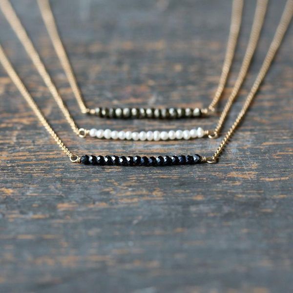 1шт mini gem роу ожерелье расслоение ожерелье нежный gemstone ряд white seed pearl black шпинель, Golden;silver
1шт mini gem роу ожерелье расслоение ожерелье нежный gemstone ряд white seed pearl black шпинель, Golden;silver