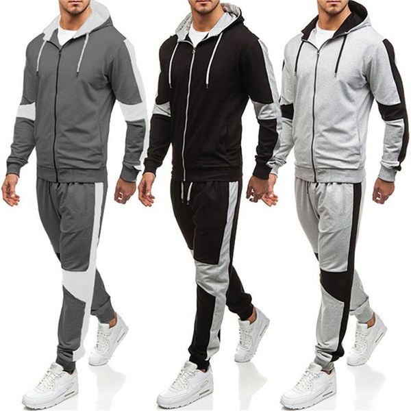 men's tracksuits 2021 man tracksuit mens sets sportswear zipper hoodies+pants male casual sweatshirts coat sports suits clothing, Gray
men's tracksuits 2021 man tracksuit mens sets sportswear zipper hoodies+pants male casual sweatshirts coat sports suits clothing, Gray