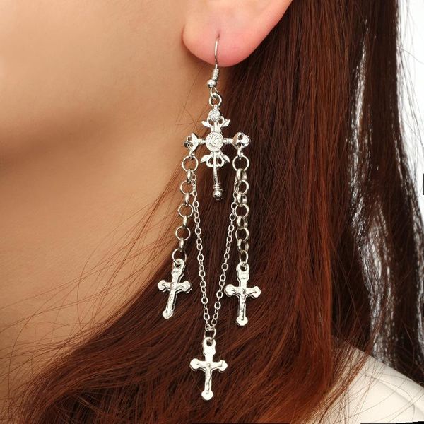 soethnic style long chain cross drop earrings trendy crystal jewelry accessories charm gold silver color for bridal wedding sqcoic, Black;white
soethnic style long chain cross drop earrings trendy crystal jewelry accessories charm gold silver color for bridal wedding sqcoic, Black;white