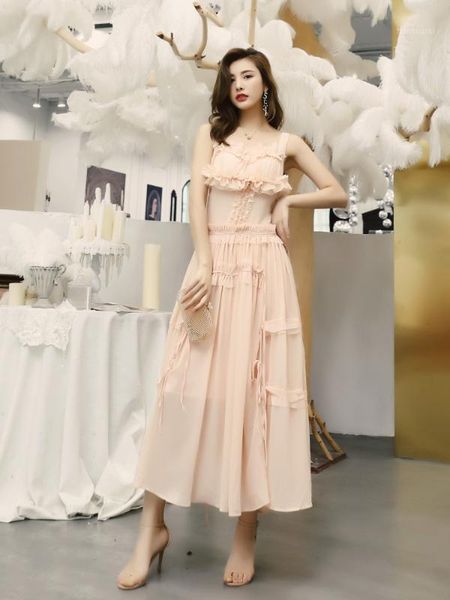 chiffon 2020 summer party women spaghetti strap ruffle flower deco sleeveless club long maxi dress1, Black;gray
chiffon 2020 summer party women spaghetti strap ruffle flower deco sleeveless club long maxi dress1, Black;gray