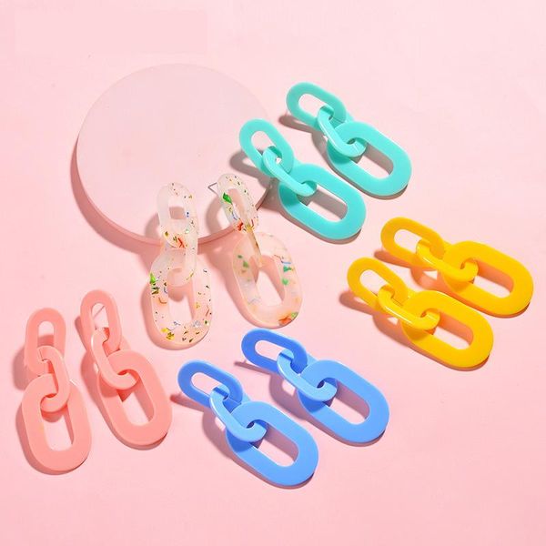2020 new colorful chunky chain acrylic drop earrings resin bohemian drop earrings for women fashion jewelry, Silver
2020 new colorful chunky chain acrylic drop earrings resin bohemian drop earrings for women fashion jewelry, Silver