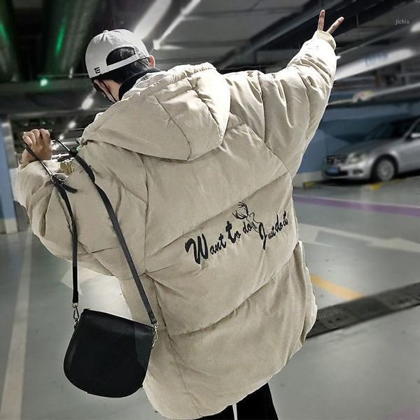 2020 winter men's parkas casual oversize graphic printed woman parka korean streetwear thicken zipper hooded coat1, Black
2020 winter men's parkas casual oversize graphic printed woman parka korean streetwear thicken zipper hooded coat1, Black