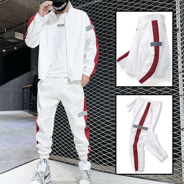 youth autumn new men's sports leisure personalized fashion trend two piece set large suit, Gray
youth autumn new men's sports leisure personalized fashion trend two piece set large suit, Gray
