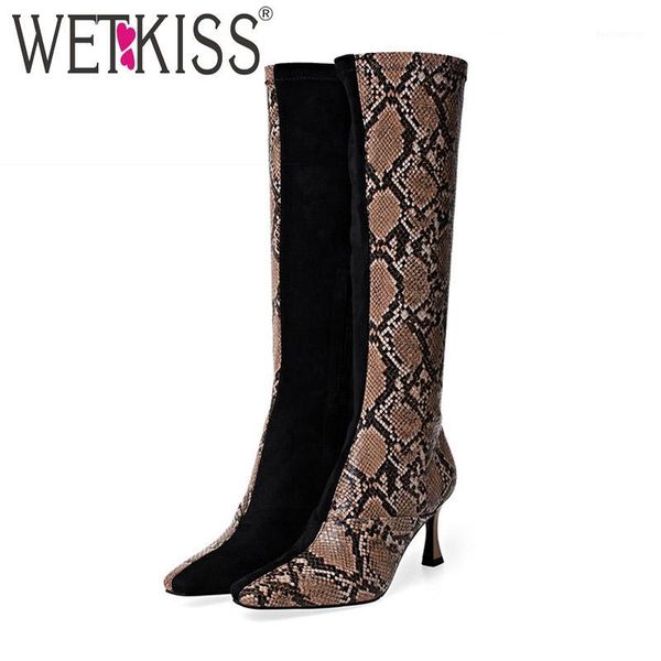 boots wetkiss knee high women snake skin square toe shoes female party heels ladies winter plus size 431, Black
boots wetkiss knee high women snake skin square toe shoes female party heels ladies winter plus size 431, Black