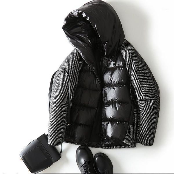 women's down coat short duck down puffer jacket 2020 new loose winter female parkas snow outwear oversize short black coats1
women's down coat short duck down puffer jacket 2020 new loose winter female parkas snow outwear oversize short black coats1