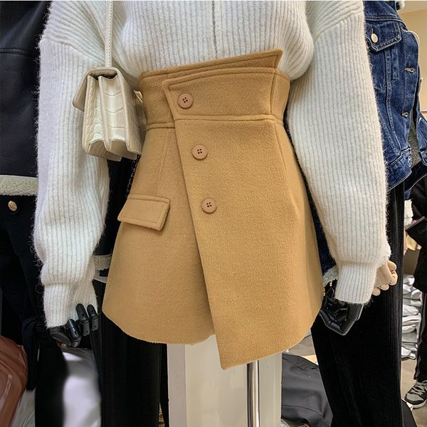 feeling irregularly split cloth child temperament of short skirt of tall waist bust culottes of pure color a word skirt y1214, Black
feeling irregularly split cloth child temperament of short skirt of tall waist bust culottes of pure color a word skirt y1214, Black