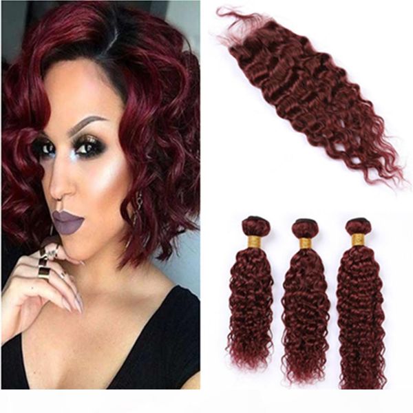 99j wine red wet and wavy human hair 3bundles and closure burgundy hair weaves water wave peruvian virgin hair extensions with closure, Black;brown
99j wine red wet and wavy human hair 3bundles and closure burgundy hair weaves water wave peruvian virgin hair extensions with closure, Black;brown