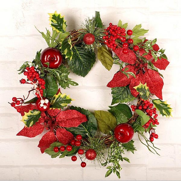artificial green leaves decoration berry wreath simulation silk garland fake flower home christmas door wall hanging decoration1
artificial green leaves decoration berry wreath simulation silk garland fake flower home christmas door wall hanging decoration1