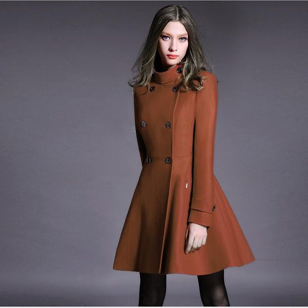 double-breasted winter jacket 2020 fashion slim british ladies woolen outerwear black female medium long warm high grade wool co
double-breasted winter jacket 2020 fashion slim british ladies woolen outerwear black female medium long warm high grade wool co