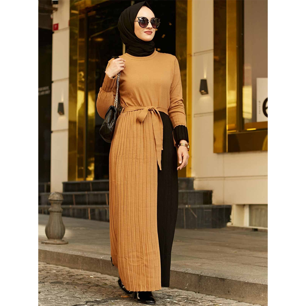 two color woman dress 2020 fashion 100% tricot fabric muslim dresses, autmn/winter muslim fashion, Black;gray
two color woman dress 2020 fashion 100% tricot fabric muslim dresses, autmn/winter muslim fashion, Black;gray