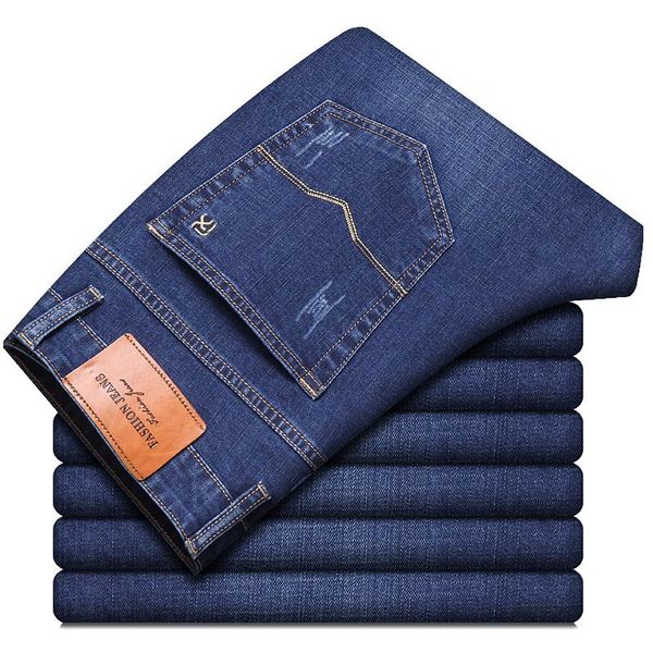 2020 autumn new men's pure black business jeans classic style regular fit stretch denim pants fashion casual brand trousers, Blue
2020 autumn new men's pure black business jeans classic style regular fit stretch denim pants fashion casual brand trousers, Blue